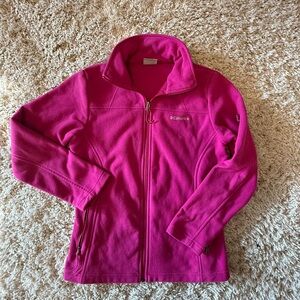 Columbia Vibrant Pink Full-Zip Fleece